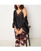 Pyjama trois pièces Janne noir