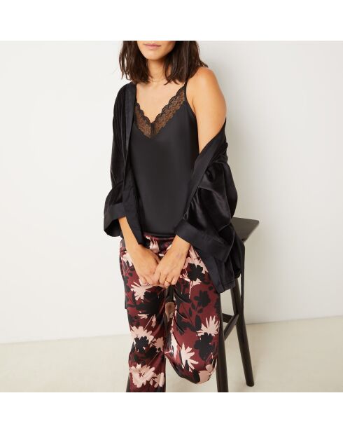 Pyjama trois pièces Janne noir