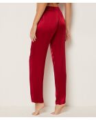 Pantaloni rosso perlato