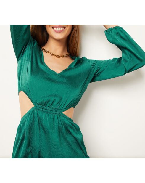 Chrissi sparrengroene jurk