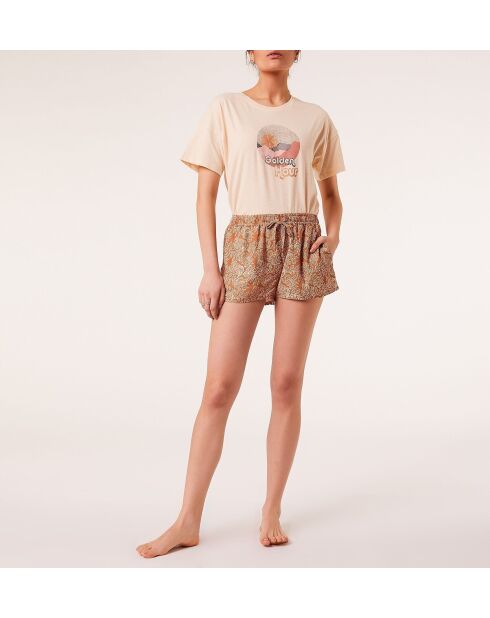 Shorts Salie aus Kupfer