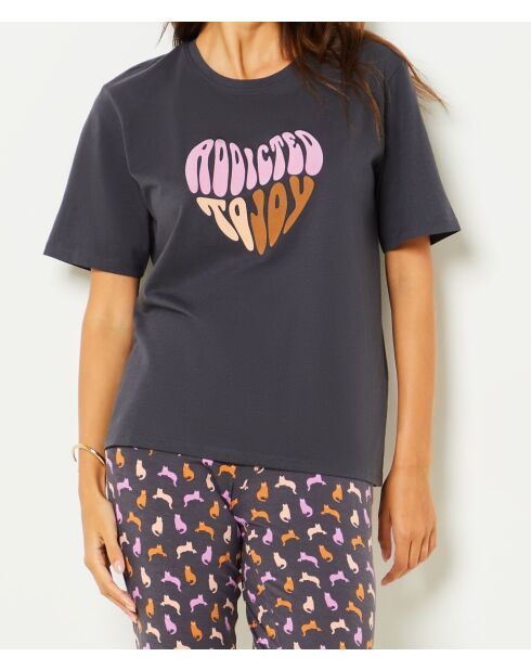 T-shirt Cenida Charcoal