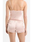 Pantaloncini rosa cipria lattiginoso