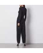 Chana schwarzer Rollkragenpullover