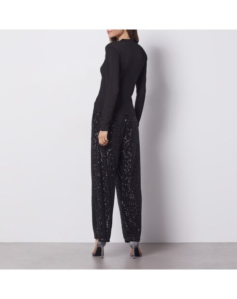 Chana schwarzer Rollkragenpullover