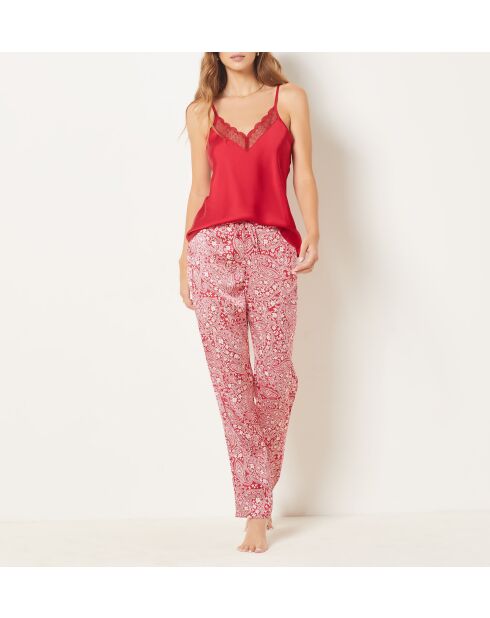 Pyjama trois pièces Margus bordeaux grenat