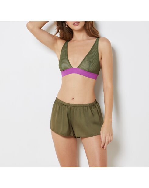 Nilgrüne Chroma-Shorts