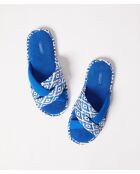 Tongs Celma bleu/écru