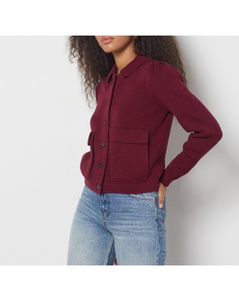 Bordeauxrode Cyndelle-jas