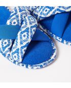 Tongs Celma bleu/écru