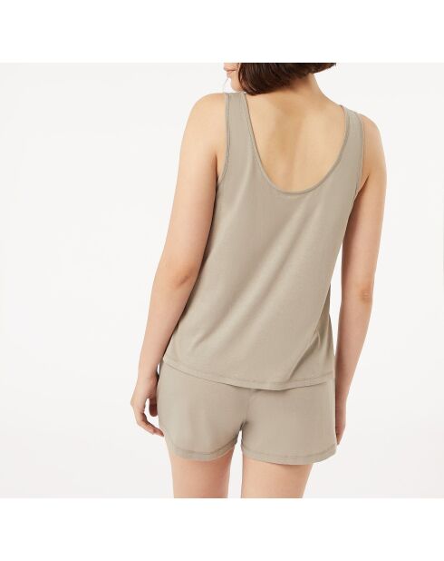 Camiseta sin mangas Gam khaki oliva