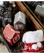 Calzini grigi grigi Xmas House