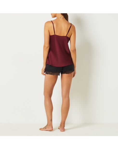 Caraco Sentiment bordeaux grenat