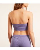 Debardeur Crop Croise lilas