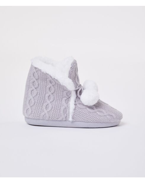 Mercy hellgraue Stiefel