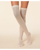 Chaussettes Jambiere Pointelle écrues