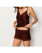 Pantaloncini granati bordeaux lattiginosi