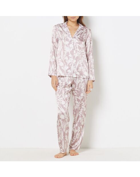 Fiore Shirt mit pinkem Hintergrundprint