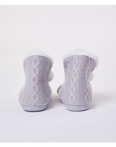 Mercy hellgraue Stiefel