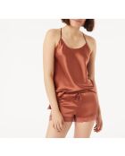 Milky Shorts aus Terrakotta