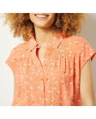 Camicia Costa con stampa terracotta