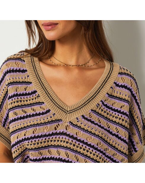 Veelkleurige Chachou trui