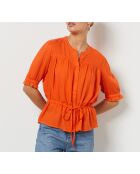 Orangefarbenes Fendohemd