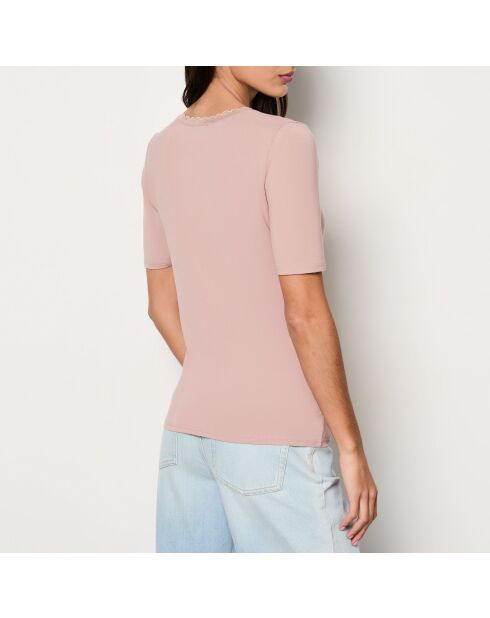 Violettes Warm Me Up Spitzen-T-Shirt