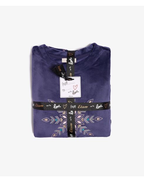 Reena Spe marineblauwe tweedelige pyjama