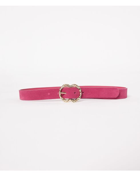 Ceinture Frenchie rose bonbon