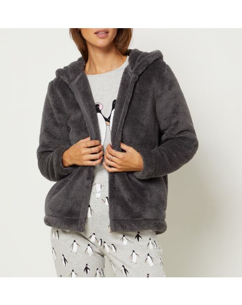 Pyjama trois pièces Veda anthracite