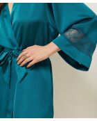 Entenblaues Negligé mit Sentimentmotiv