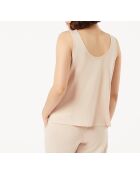 Camiseta sin mangas Gam beige