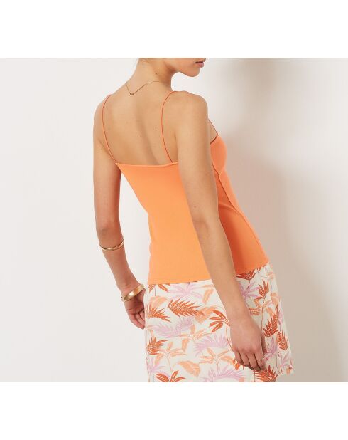 Canotta Alessya color pesca salmone