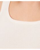 Camiseta sin mangas Aleena ecru