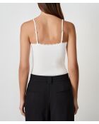 Canotta a canotta Plumine ecru