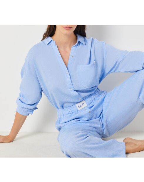 Hemelsblauwe broek Justine