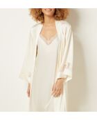 Déshabillé Sentiment Long Spe écru