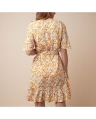 Carmen-Nachthemd in Ocker-Senf