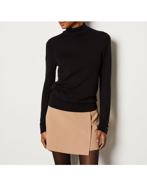 Schwarzer Rollkragenpullover Criss