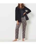 Pyjama trois pièces Kalev noir