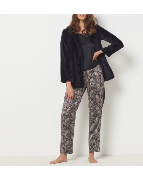 Pyjama trois pièces Kalev noir