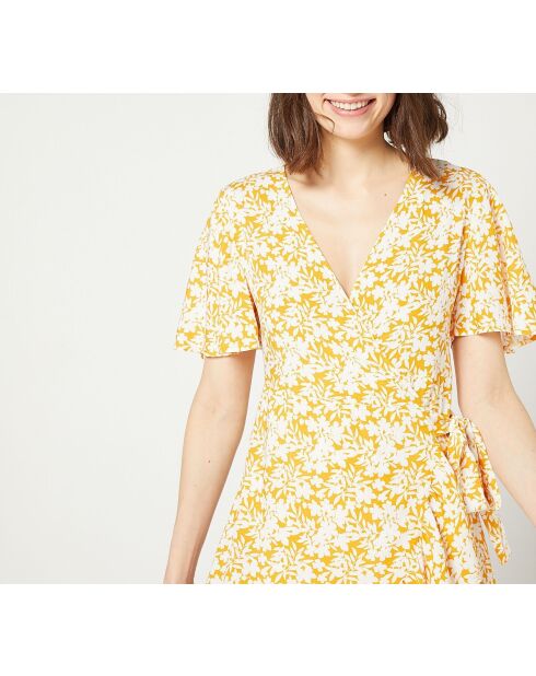 Carmen-Nachthemd in Ocker-Senf