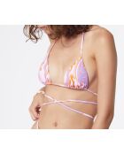 Chloe B Capsule Rahmenloser BH mit lila Hintergrunddruck