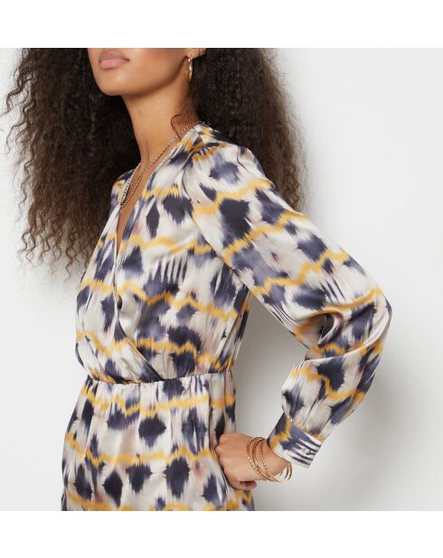 Nena veelkleurige jurk met print