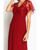 Robe Aurora bordeaux