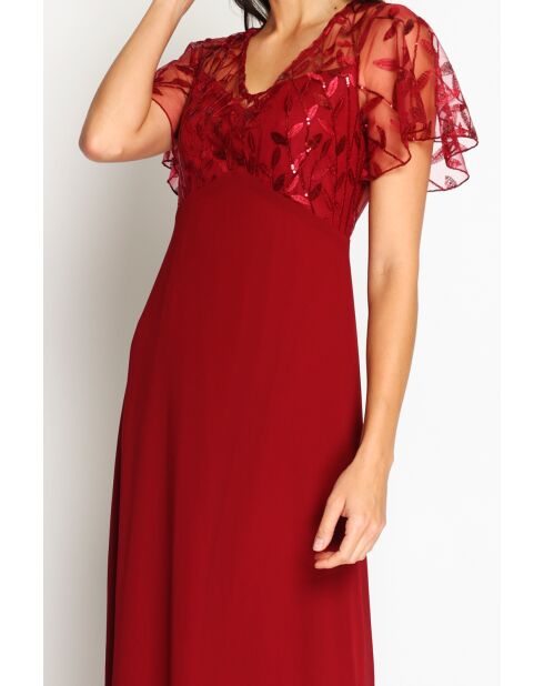 Robe Aurora bordeaux