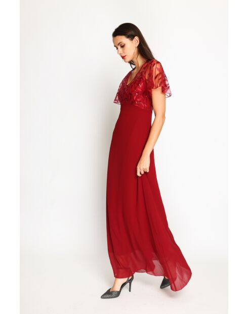 Robe Aurora bordeaux