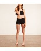 Debardeur Crop Croise noir