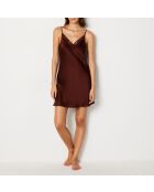 Nachthemd mit milchigem Burgundergranat